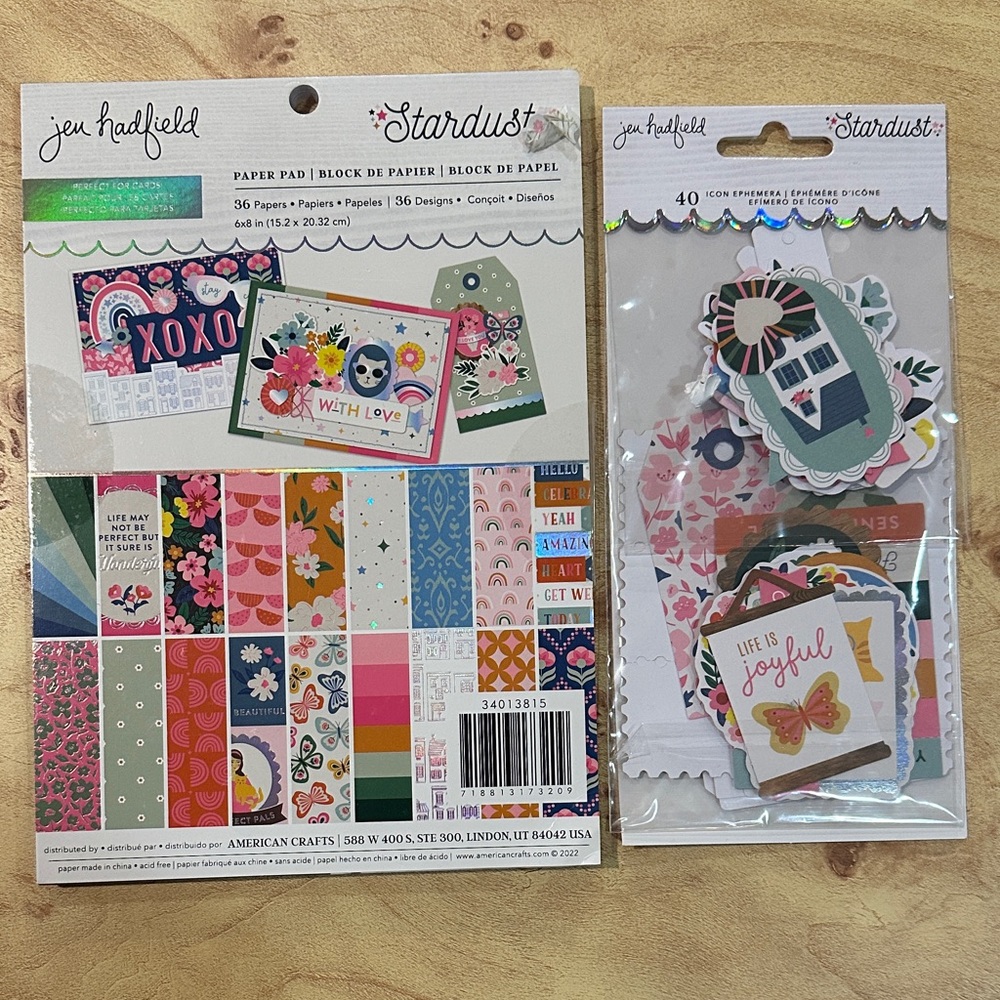 Jen Hadfield Stardust Paper and Sticker Set - Multicolor